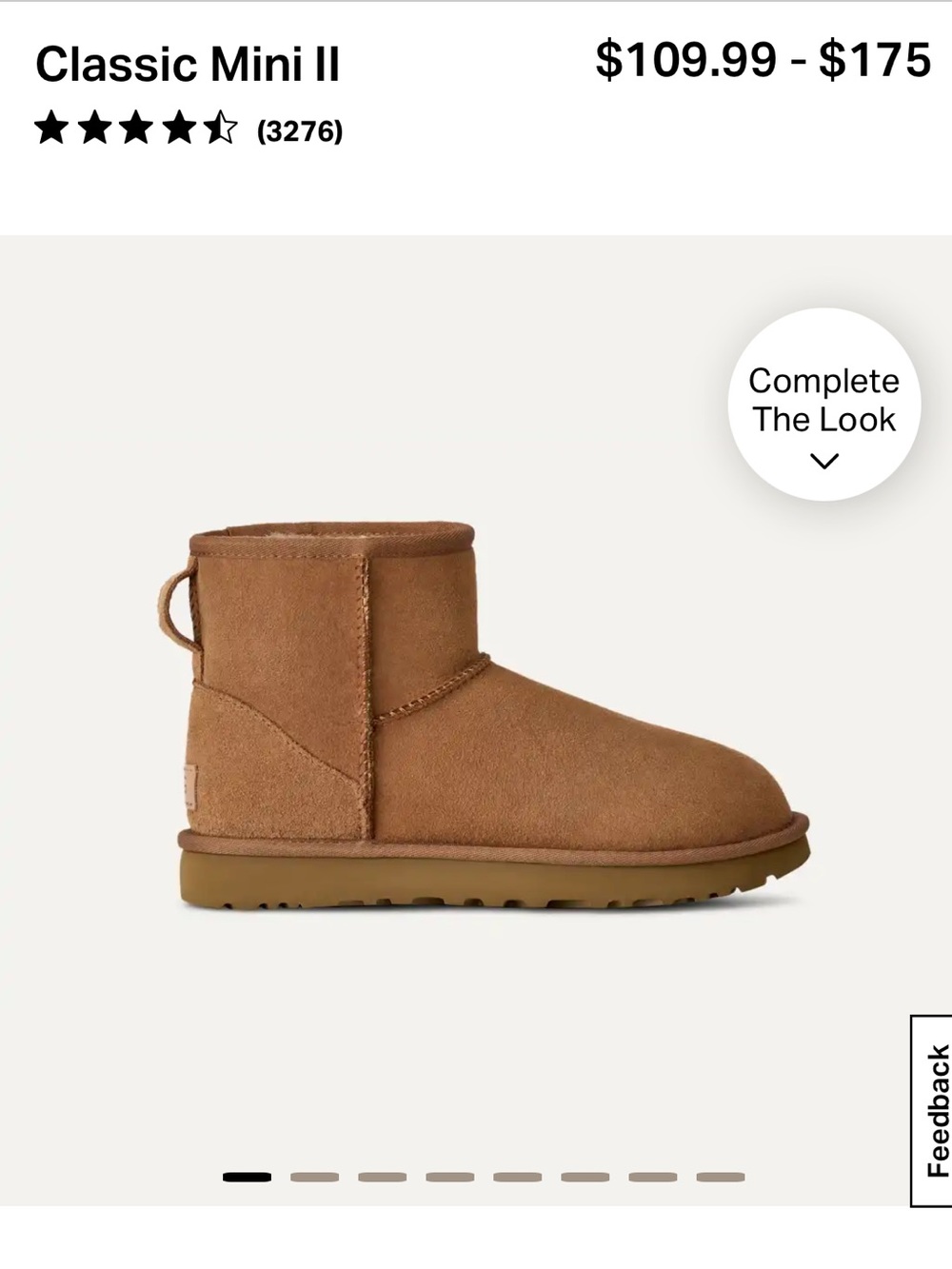 UGG Womens Classic Mini Boot - Chestnut Brown